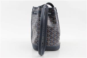 Goyard Blue Goyardine Coated Canvas and Leather Petit Flot Bucket Bag Goyard